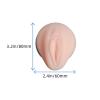Wisfancy Soft Silicone Flexible Model Women nose lips Body Part, Silicone Nose Model for Piercing Practice and Jewelry Display Acupuncture Teaching Tool, Education (Nude) view 2