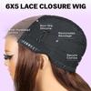 Megalook hair Glueless Body Wave Wigs Human Hair Pre Plucked Chocolate Brown Lace Front Wig Pre Cut 6x5 HD Lace Closure Wig Pre Bleached Glueless Wig 30 Inch 4# view 4