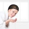 Hair Net Wrap Nets For Women 2 PCS Sleeping Sleep Cap Drying Curly Hair Crochet Press Hairnets Snood Wraps Cover Hairnet Workers Cap Mesh Head Caps Wrapping Long Curly Hair Overnight(rose red/black) view 3