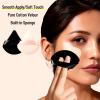 10Pcs Triangular Powder Puffs, Soft Velour Makeup Sponges for Loose Powder and Body Powder, Designed for Contouring, Eye, and Corner, Beauty Makeup Tools, (Black and Beige) view 3