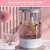 BeautySwirl Cosmetic Brush Cleaner, The Cozy Luna Brush Cleaner, Makeup Brush Cleaner Machine, Electric Makeup Brush Cleaner Machine For All Size (Black+white+6 hair clips) view 4