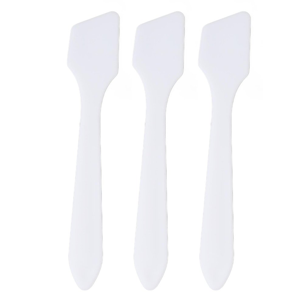 3 Piece Face Cream Mask Spatula Set, Professional Beauty Skin Care Plastic Cosmetic Spatula Applicator