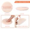 12Pcs Pure Cotton Round Powder Puff, 2.16in,Soft Makeup Puff with Strap for Loose Face Powder, Setting powder, Body powder, Loose Powder, Other powders (Nude) view 2