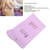 Nail Drill Bits Holder, Manicure Grinding Bits Storage Bag Set, Portable Multi Layer Nail Pouch, PU Leather, for Travel or Home, Salon, Manicure Pedicure (Purple) view 2