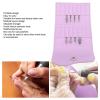 Nail Drill Bits Holder, Manicure Grinding Bits Storage Bag Set, Portable Multi Layer Nail Pouch, PU Leather, for Travel or Home, Salon, Manicure Pedicure (Purple) view 3