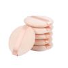 6Pcs Pure Cotton Round Powder Puff, 3.15in,Soft Makeup Puff with Strap for Loose Face Powder, Setting powder, Body powder, Loose Powder, Other powders (Nude) view 1
