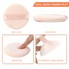 6Pcs Pure Cotton Round Powder Puff, 3.15in,Soft Makeup Puff with Strap for Loose Face Powder, Setting powder, Body powder, Loose Powder, Other powders (Nude) view 2