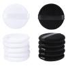 12Pcs Pure Cotton Round Powder Puff, 2.16in,Soft Makeup Puff with Strap for Loose Face Powder, Setting powder, Body powder, Loose Powder, Other powders (Black+White) view 1