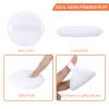 6Pcs Pure Cotton Round Powder Puff, 3.15in,Soft Makeup Puff with Strap for Loose Face Powder, Setting powder, Body powder, Loose Powder, Other powders (White) view 2