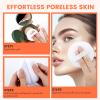 6Pcs Pure Cotton Round Powder Puff, 3.15in,Soft Makeup Puff with Strap for Loose Face Powder, Setting powder, Body powder, Loose Powder, Other powders (White) view 4