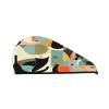 DLXW Mid-Century Modern Art cat Microfiber Hair Towel Wet Hair Bandana Dry Hair Wrapped Towel Anti-frizz Quick Drying Suitable for All Hairstyles view 1