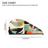 DLXW Mid-Century Modern Art cat Microfiber Hair Towel Wet Hair Bandana Dry Hair Wrapped Towel Anti-frizz Quick Drying Suitable for All Hairstyles view 4