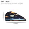 DLXW Saturn Jupiter Earth Microfiber Hair Towel Wet Hair Bandana Dry Hair Wrapped Towel Anti-frizz Quick Drying Suitable for All Hairstyles view 4