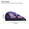 DLXW Purple Butterfly Flowers Microfiber Hair Towel Wet Hair Bandana Dry Hair Wrapped Towel Anti-frizz Quick Drying Suitable for All Hairstyles view 4