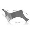 BOGEEL Stainless Steel Beard Shapers with Comb Beard Shaping Styling Tool Beard Shaping Template Guide Comb for Man Beard Trim view 3