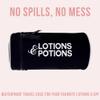 Bag-all Toiletry Bag for Lotions | Travel Skincare Bags | Sunscreen Bags for Traveling | Skincare Case for Travel | Round Makeup Bag | Black view 2