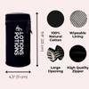Bag-all Toiletry Bag for Lotions | Travel Skincare Bags | Sunscreen Bags for Traveling | Skincare Case for Travel | Round Makeup Bag | Black view 4
