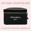 Bag-all Grooming Kit Box for Men & Women | Travel Toiletry Bag | Compact Cosmetic & Shaving Organizer | Unisex Cotton Storage Pouch with Handle & Zipper | Black view 4