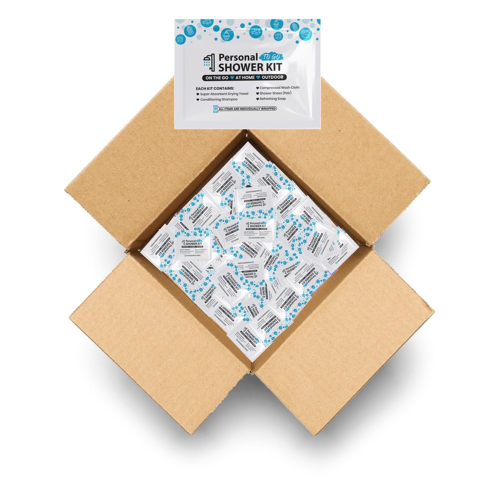 Compact Personal Shower Kit To-Go Your Hygiene Companion for Travel, Gym, and Outdoor Adventures (100)