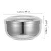 Hohopeti Stainless Steel Shaving Bowl Lid for Effortless Creation Shaving Soap Holder for Men Grooming and Salon Use view 2