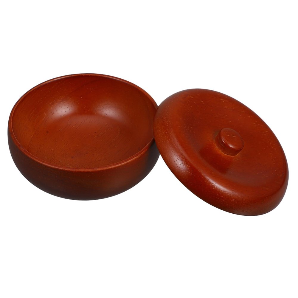 Gatuida Shaving Soap Bowl Lid Wooden Shaving Cup for Men Lathering Tool for Rich for Barbers and Home Use Your Grooming