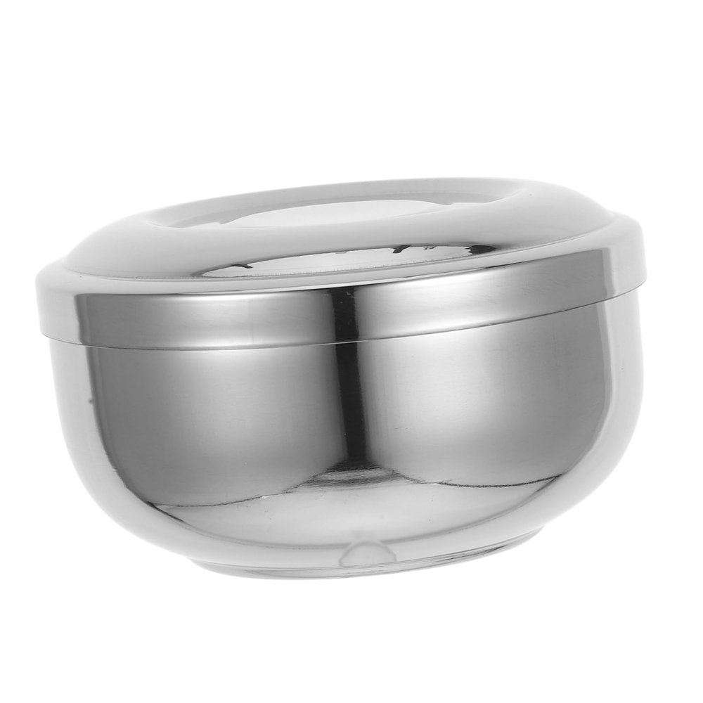 CHILDWEET Shaving Bowl with Lid Men's Shaving Dish Brush Barber Beard Wet Shave Cup