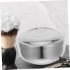 CHILDWEET Shaving Bowl with Lid Men's Shaving Dish Brush Barber Beard Wet Shave Cup view 4