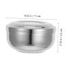 FELTECHELECTR Stainless Steel Shaving Bowl with Lid for Men Brush Shaving Dish Barber Beard Wet Shave Cup Bowl view 2