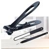 ADOCARN 3pcs Stainless Steel Nail Clippers Set Case Wide Jaw Toenail Clippers Manicure Pedicure Kit Grooming Tools view 3