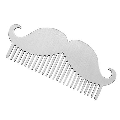 SOESFOUFU Stainless Steel Travel Comb for Men Mustache Grooming Tool Pocket Comb Beard Accessory