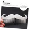 SOESFOUFU Stainless Steel Travel Comb for Men Mustache Grooming Tool Pocket Comb Beard Accessory view 2