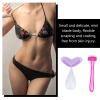 SOESFOUFU 1set Women s Bikini Shaving Razor Tool Silicone Hair Removal Shaver for Private Parts Random Compact Portable for Shower Use view 3