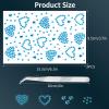 3 Sheets Rhinestone Stickers Self Adhesive Rhinestones Gems for Face Eyes Makeup Hair Body Stick on Rhinestones Stickers for Valentine Festival Decal Decor(Aqua Blue) view 2