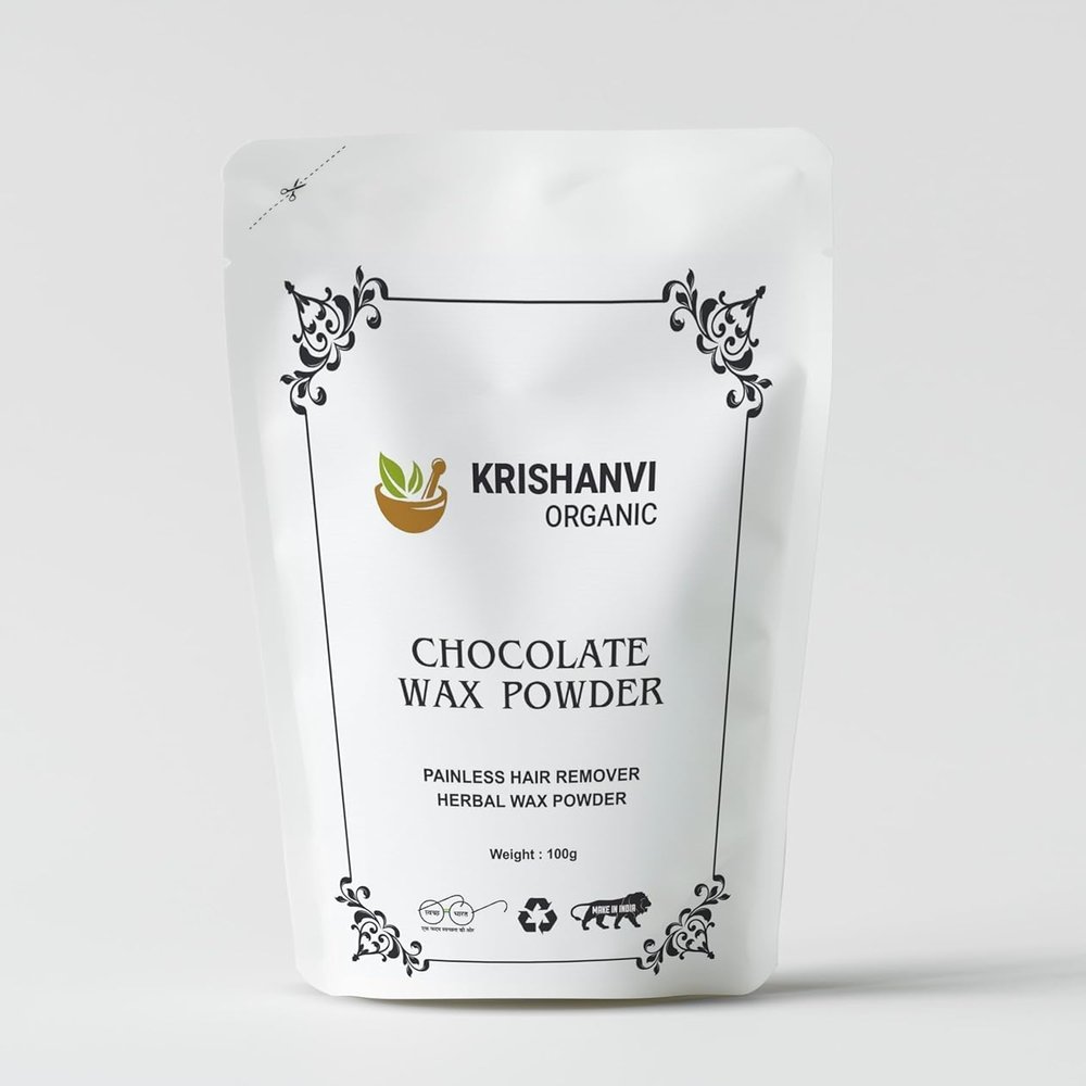 Natural Wax Powder for Hair Removal and Smooth Skin,Chocolate Flavours For Instant Hair Remover, Body Wax Powder,Zero Pain, No Side Effects-100 GM (Pack Of 1)