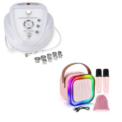 Upgraded Diamond Microdermabrasion Machine with Mini Karaoke Machines for Kids