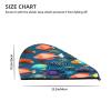 DLXW Submarine Reef Fish Microfiber Hair Towel Wet Hair Bandana Dry Hair Wrapped Towel Anti-frizz Quick Drying Suitable for All Hairstyles view 4