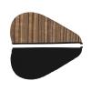 DLXW Solid Wood Pattern Microfiber Hair Towel Wet Hair Bandana Dry Hair Wrapped Towel Anti-frizz Quick Drying Suitable for All Hairstyles view 2