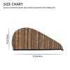 DLXW Solid Wood Pattern Microfiber Hair Towel Wet Hair Bandana Dry Hair Wrapped Towel Anti-frizz Quick Drying Suitable for All Hairstyles view 4