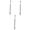 ADOCARN 3pcs Stainless Steel Double-ended Dead Skin Pusher Nail Cleaning Stick Ergonomic Cuticle Exfoliating Tool for Nail Art and Manicure and Easy to Use for Professionals and Personal view 1