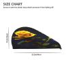 DLXW Yellow Roses Starry Night Microfiber Hair Towel Wet Hair Bandana Dry Hair Wrapped Towel Anti-frizz Quick Drying Suitable for All Hairstyles view 4
