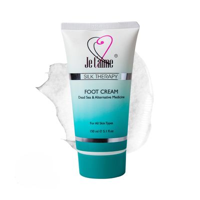 Jet'aime Silk Therapy Foot Cream, Dead Sea & Alternative Medicine, 5.1 fl oz