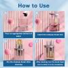 Cosmetic Brush Cleaner, The Brush Cleaner, Makeup Brush Cleaner, Automatic Spinning Cosmetic Tool for Deep Cleaning All Types of Brushes Set (White+Black, Charging) view 4