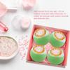 KASTU Green Tea Coarse Salt Bath Bombs Balls,4-Pack Gift Set,Moisturizing Dry Skin,Fizzy Spa,Relaxation,Self Care,Relaxing,Bubble Bath Bomb Idea for Men Women view 4