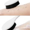 Back Bath Brush, Curved Long Handle Shower Brush, Long Handle Back Smear Brush, Bamboo Charcoal bristles are Used to Clean and exfoliate The Body and Maintain The Skin, (Black 2-Piece) view 2