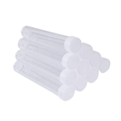 100pcs Clear Tube Bottles with Screw Caps Ideal for Bath Salts Glitter and Cosmetic Samples Versatile Plastic Bottles for Crafting and Storage