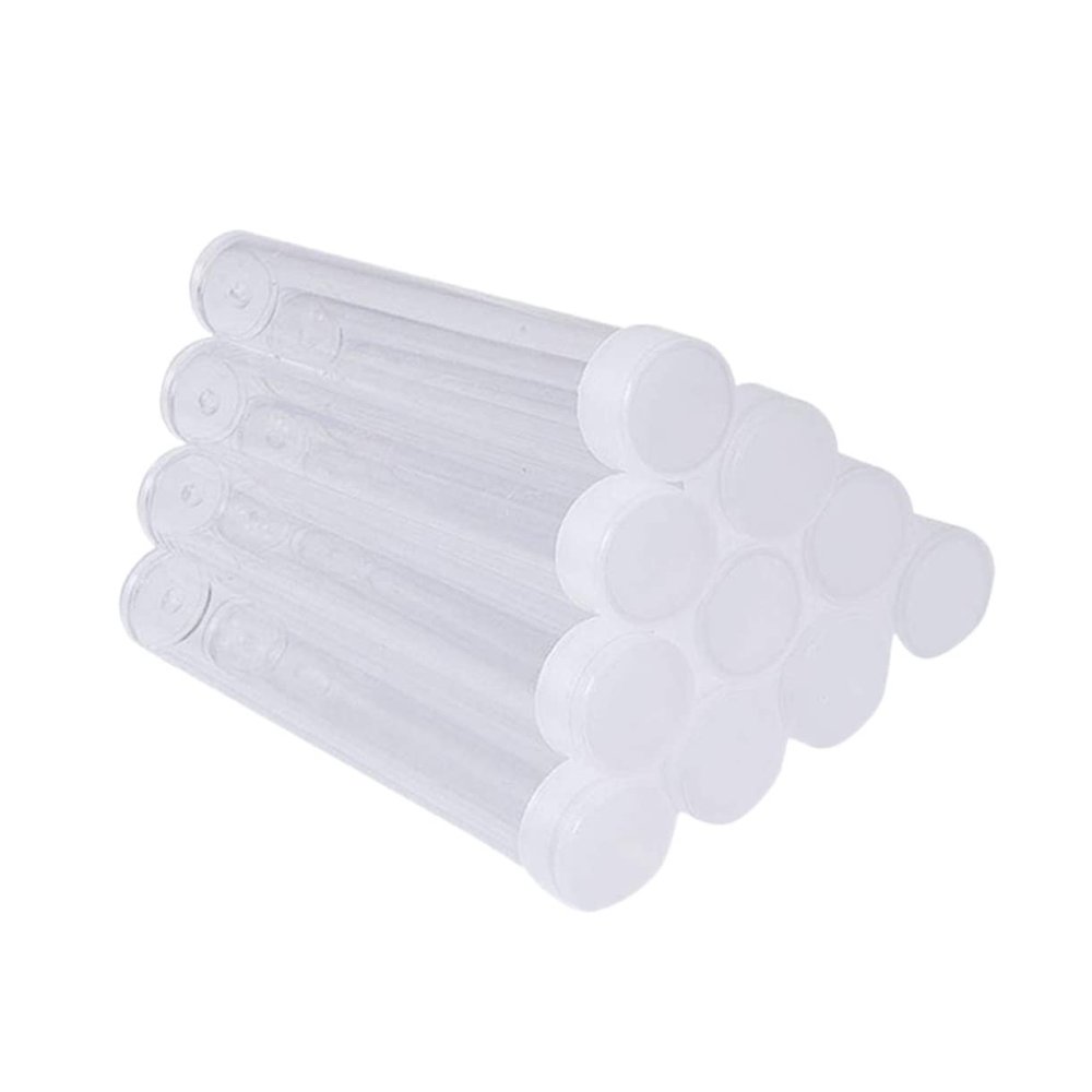 100pcs Clear Tube Bottles with Screw Caps Ideal for Bath Salts Glitter and Cosmetic Samples Versatile Plastic Bottles for Crafting and Storage