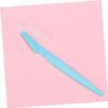 MUSISALY 30pcs Portable Stainless Steel Eyebrow Razors Protective Cover for Women Simple Facial Trimmers for Makeup and Grooming view 3