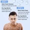 Men Skin Care Kit,Refreshing Skincare Set for Face Wash,Eye Cream,Face Serum,Toner,Moisturizer,Deep Hydrating Men Skincare Gift Set for All Skin Types (5PCS) view 3