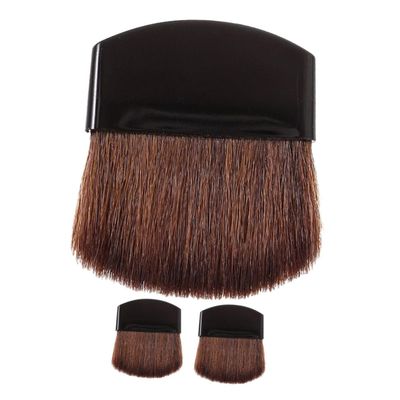 AUTSUPPL 3pcs Mini Blush Brush Soft Bristle Half Makeup Brushes for Liquid and Powder Foundation Compact Cosmetic Tool for Effortless Application Facial Cheeks