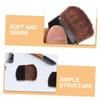 AUTSUPPL 3pcs Mini Blush Brush Soft Bristle Half Makeup Brushes for Liquid and Powder Foundation Compact Cosmetic Tool for Effortless Application Facial Cheeks view 3